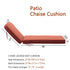 Ranu Extra Thick Outdoor Cushion Set – Orange Patio Chair Cushions | Outdoor Seat & Back Cushions | Weather-Resistant Outdoor Cushions | Kinwell Furniture